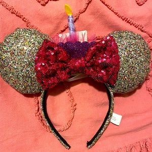 NWT Birthday Minnie Mouse Ears